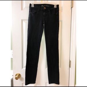 American Eagle black super stretch skinny jeans